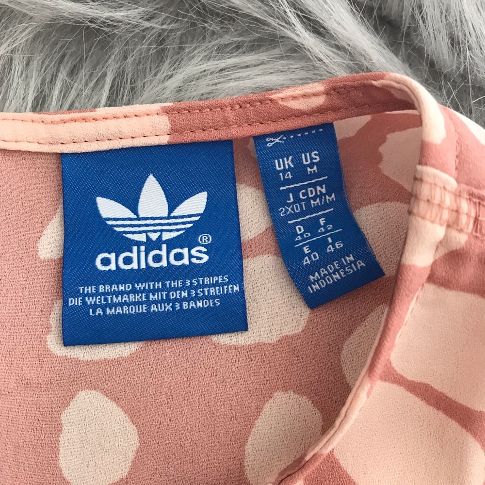 Adidas || Chiffon Animal Print Romper Size M - Picture 4 of 8
